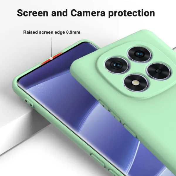 RUBBER Ochranný obal pre Xiaomi Redmi Note 15 Pro+ 5G / POCO M8 Pro 5G zelený