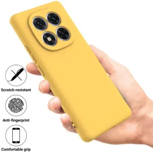 RUBBER Ochranný obal pre Xiaomi Redmi Note 15 Pro+ 5G / POCO M8 Pro 5G žltý