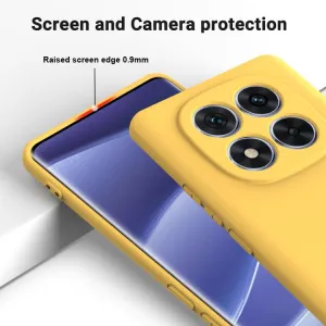 RUBBER Ochranný obal pre Xiaomi Redmi Note 15 Pro+ 5G / POCO M8 Pro 5G žltý