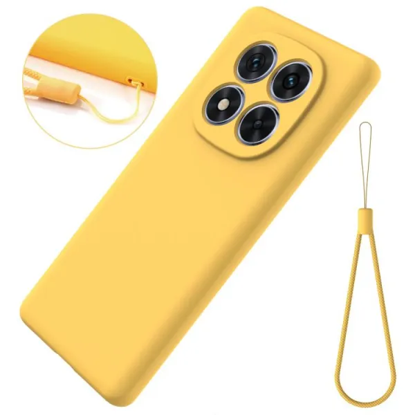RUBBER Ochranný obal pre Xiaomi Redmi Note 15 Pro+ 5G / POCO M8 Pro 5G žltý