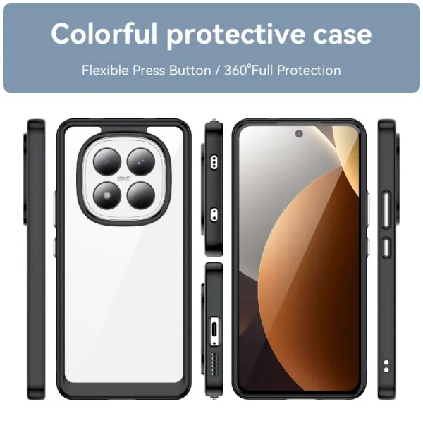 CRYSTAL Ochranný kryt pre Xiaomi Redmi Note 15 Pro čierny