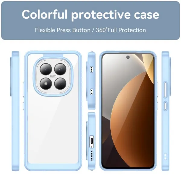 CRYSTAL Ochranný kryt pre Xiaomi Redmi Note 15 Pro modrý