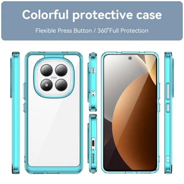 CRYSTAL Ochranný kryt pre Xiaomi Redmi Note 15 Pro tyrkysový