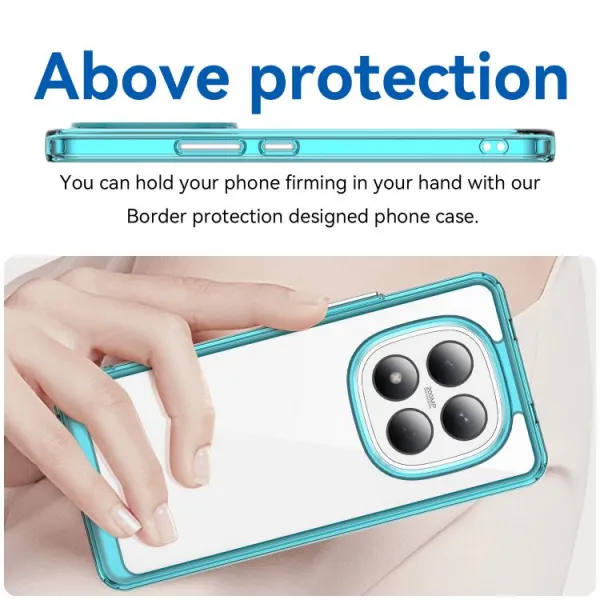 CRYSTAL Ochranný kryt pre Xiaomi Redmi Note 15 Pro tyrkysový