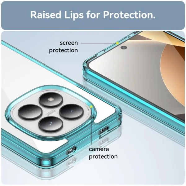 CRYSTAL Ochranný kryt pre Xiaomi Redmi Note 15 Pro tyrkysový