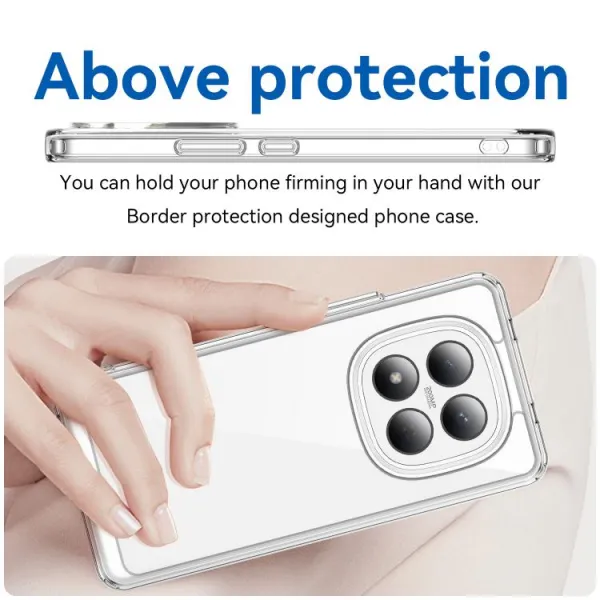 CRYSTAL Ochranný kryt pre Xiaomi Redmi Note 15 Pro priehľadný
