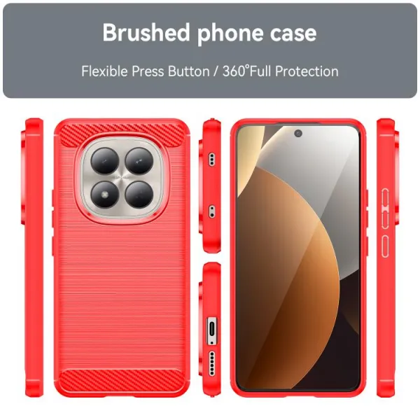 FLEXI TPU Ochranný obal Xiaomi Redmi Note 15 Pro červený