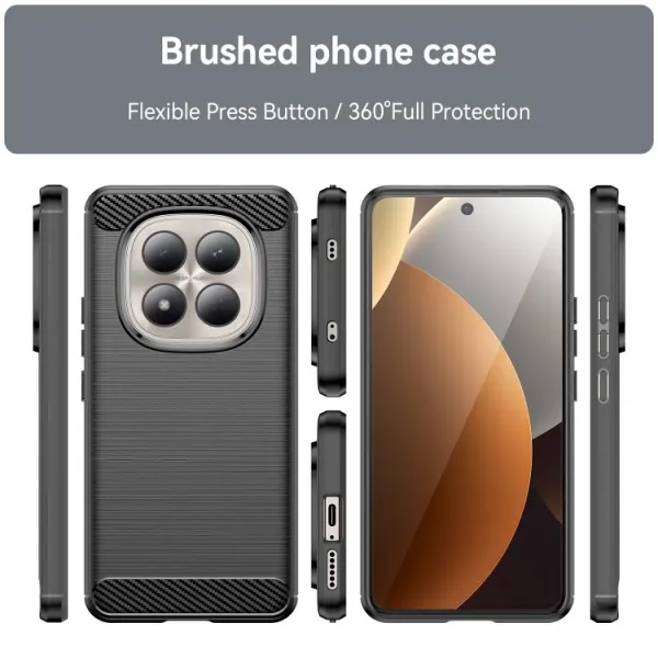 FLEXI TPU Ochranný obal Xiaomi Redmi Note 15 Pro čierny