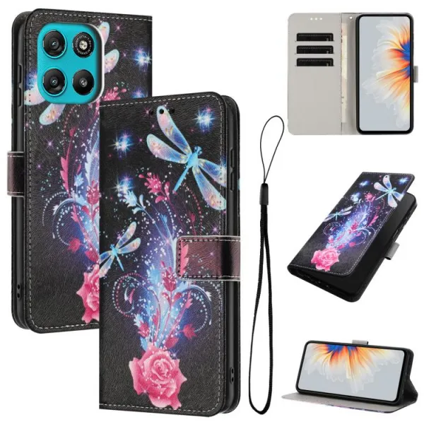 ART Peňaženkový kryt pre Motorola Moto G57 Power DRAGONFLY