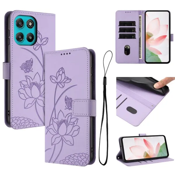 ART LOTUS Peňaženkové puzdro pre Motorola Moto G57 Power fialové