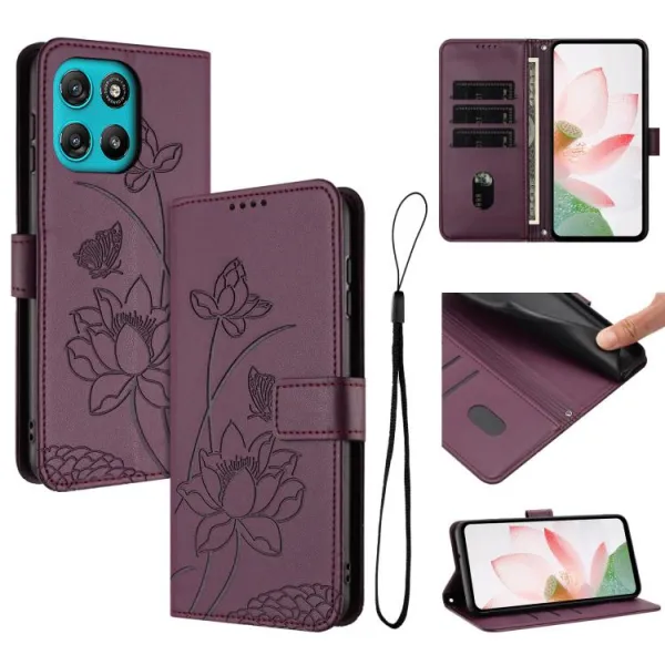 ART LOTUS Peňaženkové puzdro pre Motorola Moto G57 Power bordové
