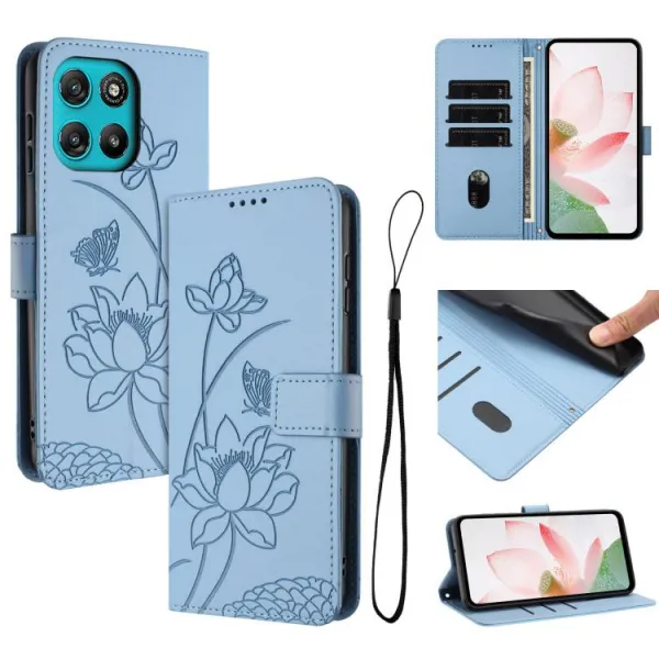 ART LOTUS Peňaženkové puzdro pre Motorola Moto G57 Power svetlomodré