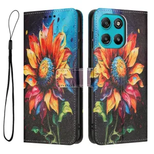 ART Peňaženkový kryt pre Motorola Moto G57 Power SUNFLOWER