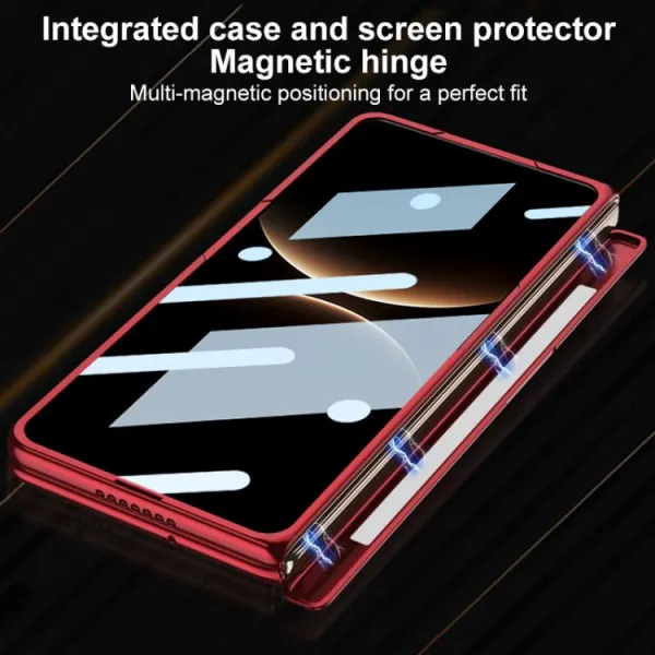GKK ROTATE Ochranný obal so stojanom Huawei Mate X7 strieborný