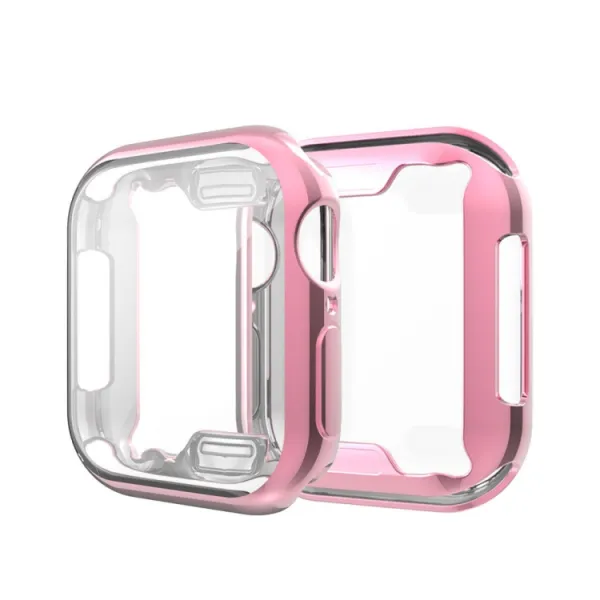 TPU FULL COVER Kryt pre Apple Watch 6 / SE / 5 / 4 (44mm)  ružový