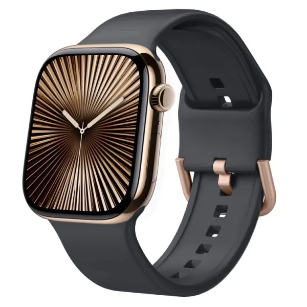SILICONE Vymeniteľný remienok pre Apple Watch 10 / 11 42mm tmavošedý