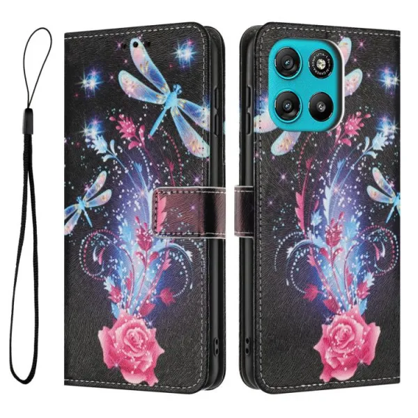 ART Peňaženkový kryt pre Motorola Moto G57 Power DRAGONFLY