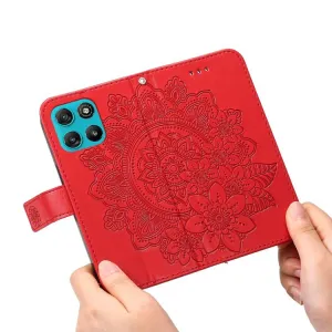 ART MANDALA Peňaženkový obal pre Motorola Moto G57 Power červený