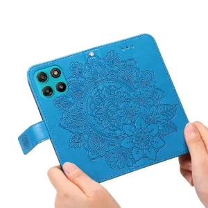ART MANDALA Peňaženkový obal pre Motorola Moto G57 Power modrý