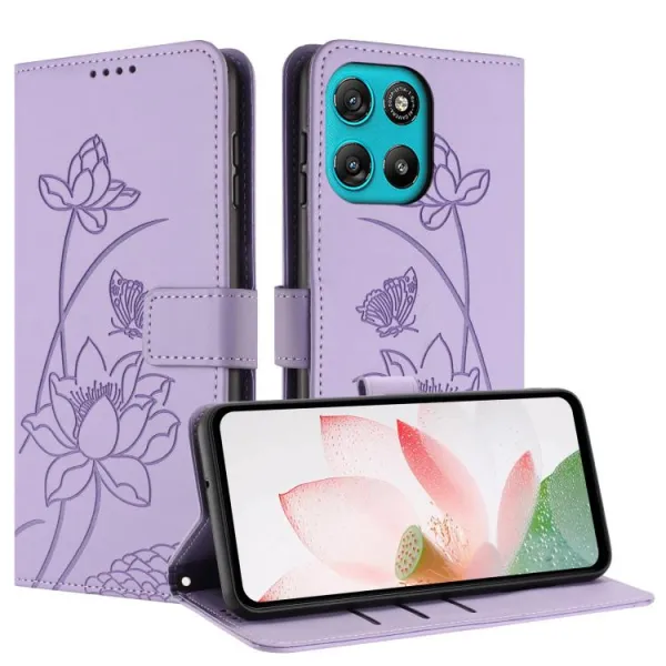 ART LOTUS Peňaženkové puzdro pre Motorola Moto G57 Power fialové