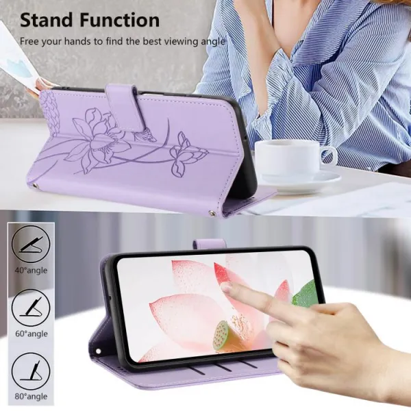 ART LOTUS Peňaženkové puzdro pre Motorola Moto G57 Power fialové