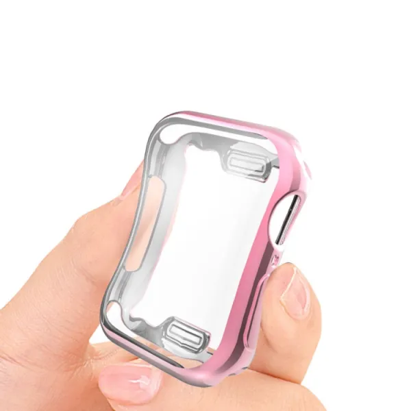 TPU FULL COVER Kryt pre Apple Watch 6 / SE / 5 / 4 (44mm)  ružový