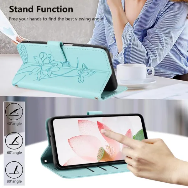 ART LOTUS Peňaženkové puzdro pre Motorola Moto G57 Power mentolové