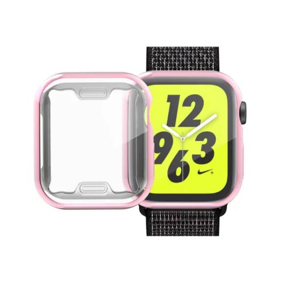 TPU FULL COVER Kryt pre Apple Watch 6 / SE / 5 / 4 (44mm)  ružový