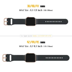 SILICONE Vymeniteľný remienok pre Apple Watch 10 / 11 42mm tmavošedý