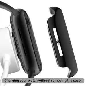 PC FULL COVER Plastový kryt so sklom pre Apple Watch 6 / SE / 5 / 4 (44mm) čierny