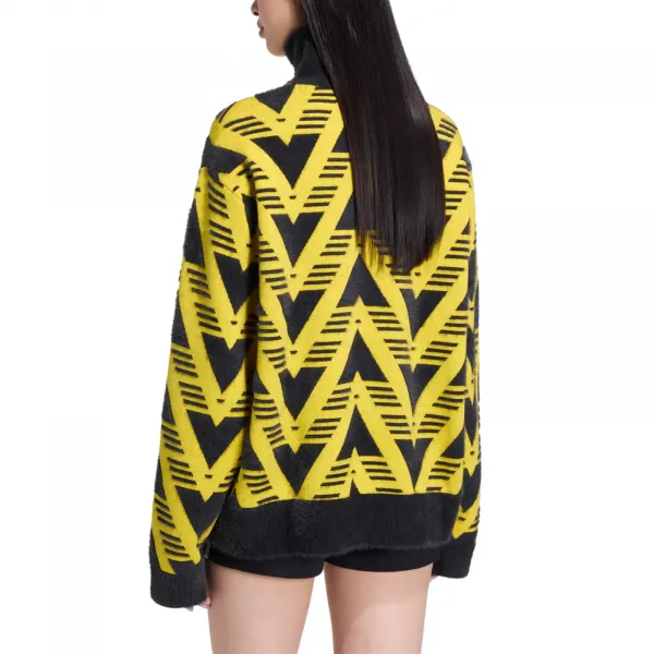 adidas Knitted Half-Zip Sweater W "Eqt Yellow" (KC6532)