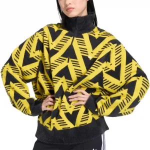 adidas Knitted Half-Zip Sweater W "Eqt Yellow" (KC6532)