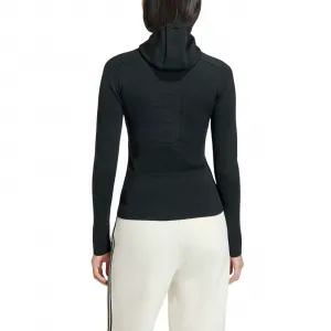 adidas Knitted Hooded Longsleeve W "Black" (KD2429)