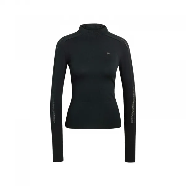 adidas Knitted Hooded Longsleeve W "Black" (KD2429)