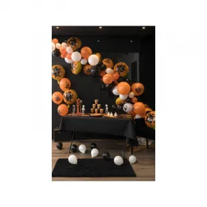 Santex Balónová girlanda Halloween čierno-oranžový mix 50ks