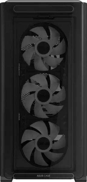 ASUS case A23 PLUS TG ARGB, Mini Tower, průhledná bočnice, 4x120mm ARGB Fan, černá