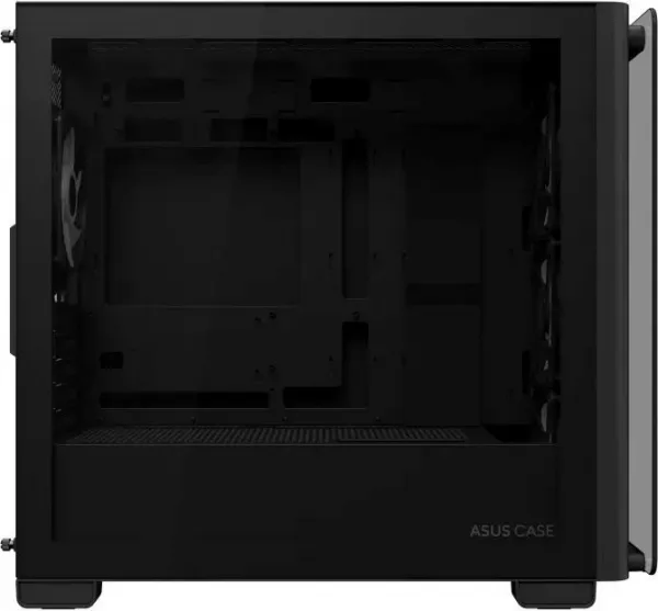 ASUS case A23 PLUS TG ARGB, Mini Tower, průhledná bočnice, 4x120mm ARGB Fan, černá
