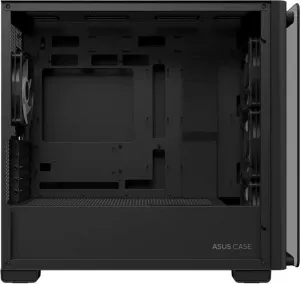 ASUS case A23 PLUS TG ARGB, Mini Tower, průhledná bočnice, 4x120mm ARGB Fan, černá