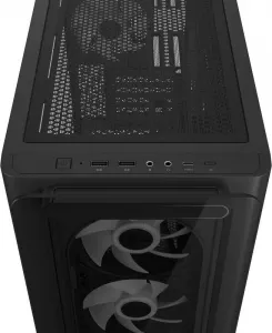 ASUS case A23 PLUS TG ARGB, Mini Tower, průhledná bočnice, 4x120mm ARGB Fan, černá