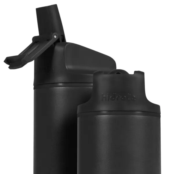 HidrateSpark – nerezová múdra fľaša so slamkou, 620 ml, Bluetooth tracker, čierna HI-007-012