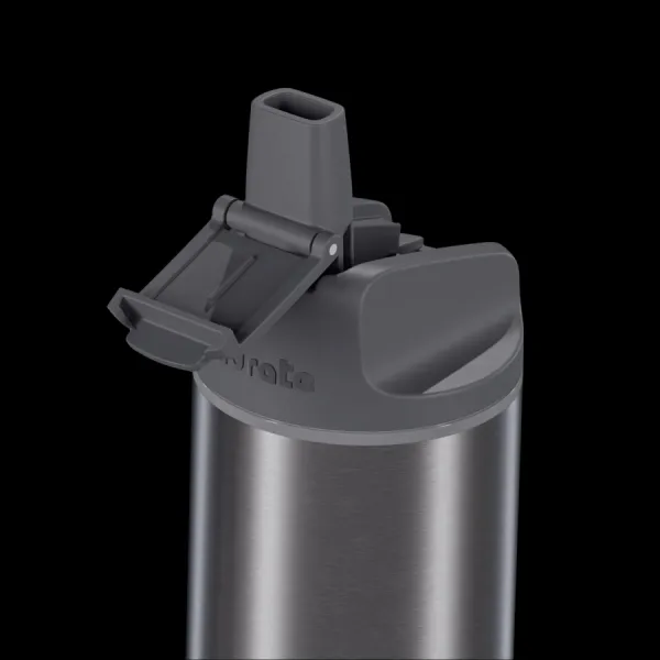 HidrateSpark – nerezová múdra fľaša so slamkou, 620 ml, Bluetooth tracker, čierna HI-007-012