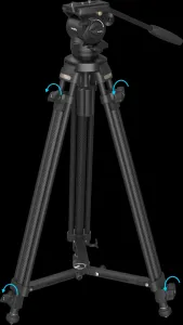 SmallRig 4685 ľahká súprava video statívu z uhlíkových vlákien AD-50