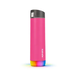 HidrateSpark – nerezová múdra fľaša, 620 ml, Bluetooth tracker, ružová HI-006-015
