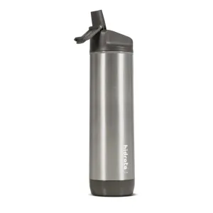 HidrateSpark – nerezová múdra fľaša so slamkou, 620 ml, Bluetooth tracker, nerezová HI-007-011