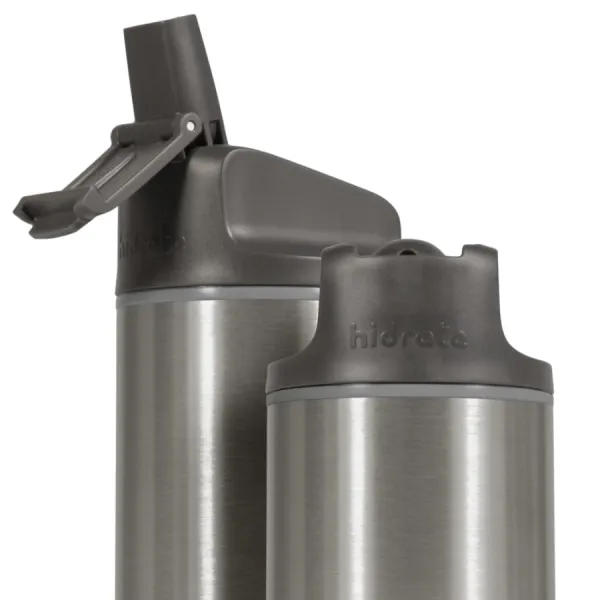 HidrateSpark – nerezová múdra fľaša so slamkou, 620 ml, Bluetooth tracker, nerezová HI-007-011