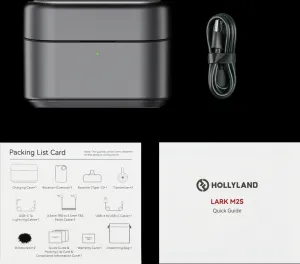 Kombinované nabíjacie puzdro Hollyland LARK M2S (vesmírne šedé) vhodné pre Lark M2S
