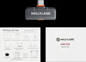 Hollyland LARK M2S USB-C prijímač (Space Grey) Vhodné pre Lark M2S