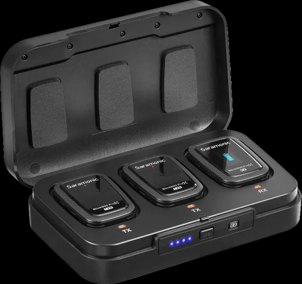 Saramonic Blink 500 ProX B2R 2,4 GHz dvojkanálový bezdrôtový mikrofónový systém s nabíjacím puzdrom