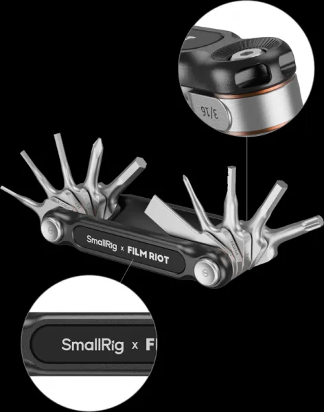 SmallRig 4814 x FILM RIOT Súprava skladacích kľúčov 10 v 1 s viacuhlovým polohovaním Zelená