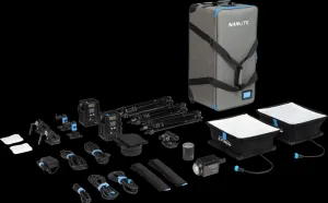 Nanlite PavoSlim 60B & Forza 60B II SADA 60B x2 + Forza 60BII - 3-svietidlá so stojanom na svetlo